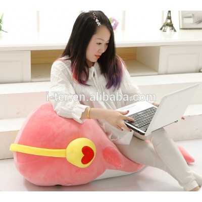 New styles soft cartoon whale animal plush soft kid pillow