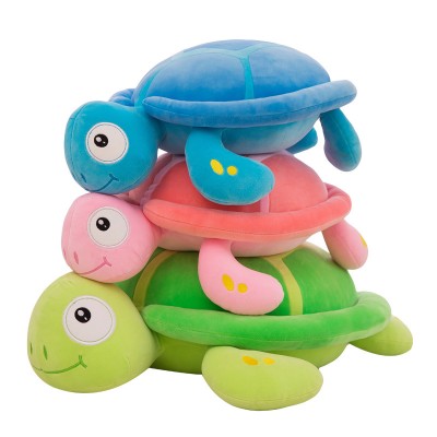 Custom made tortoise animal led light soft record voice box cartoon toy