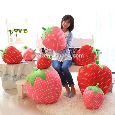 Wholesale high really styles strawberry stuffed pillow toy