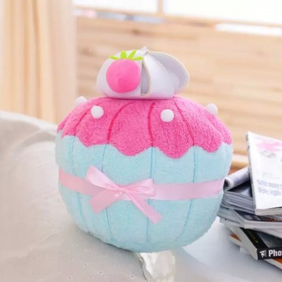 Wholesale ice-cream plush soft stuffed pp cotton toy pillow