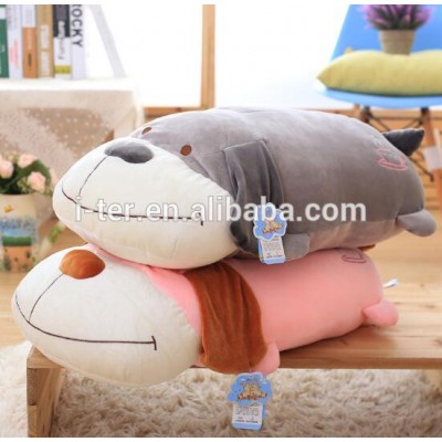 Fashionable high quality puppy stuffed animals bed soft pillow